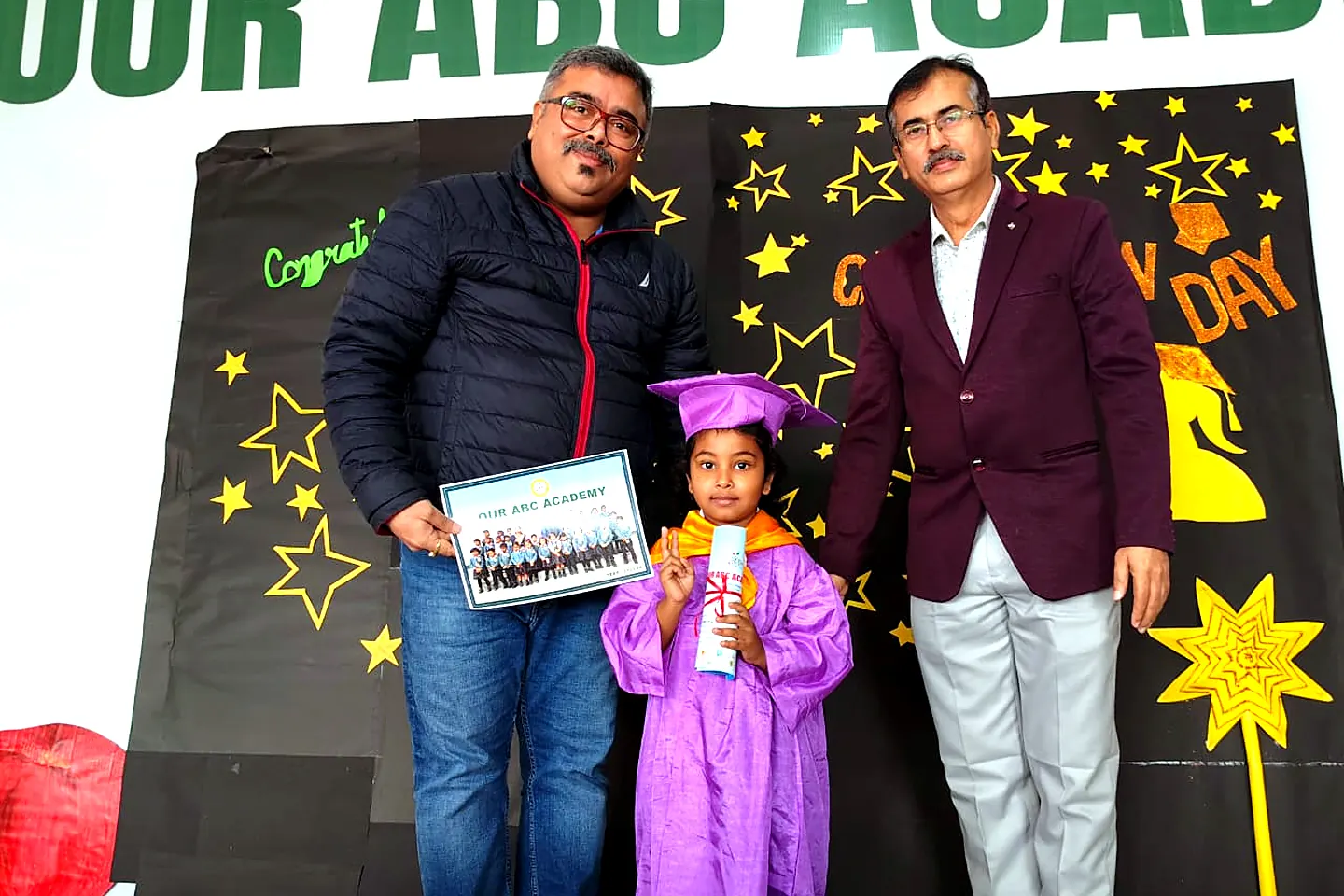A certificate on Graduation Day