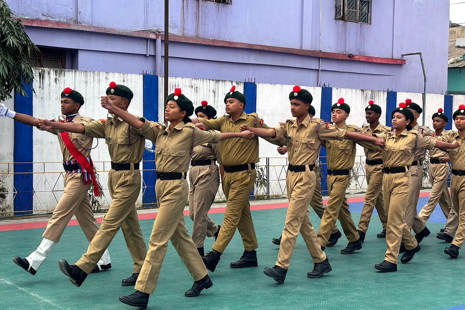 Cadets in step, Republic Day 2026